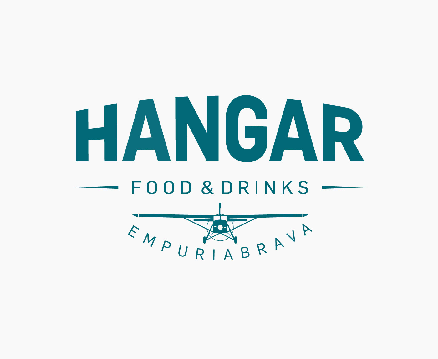 Logotipo restaurante del aeródromo de Empuriabrava Hangar